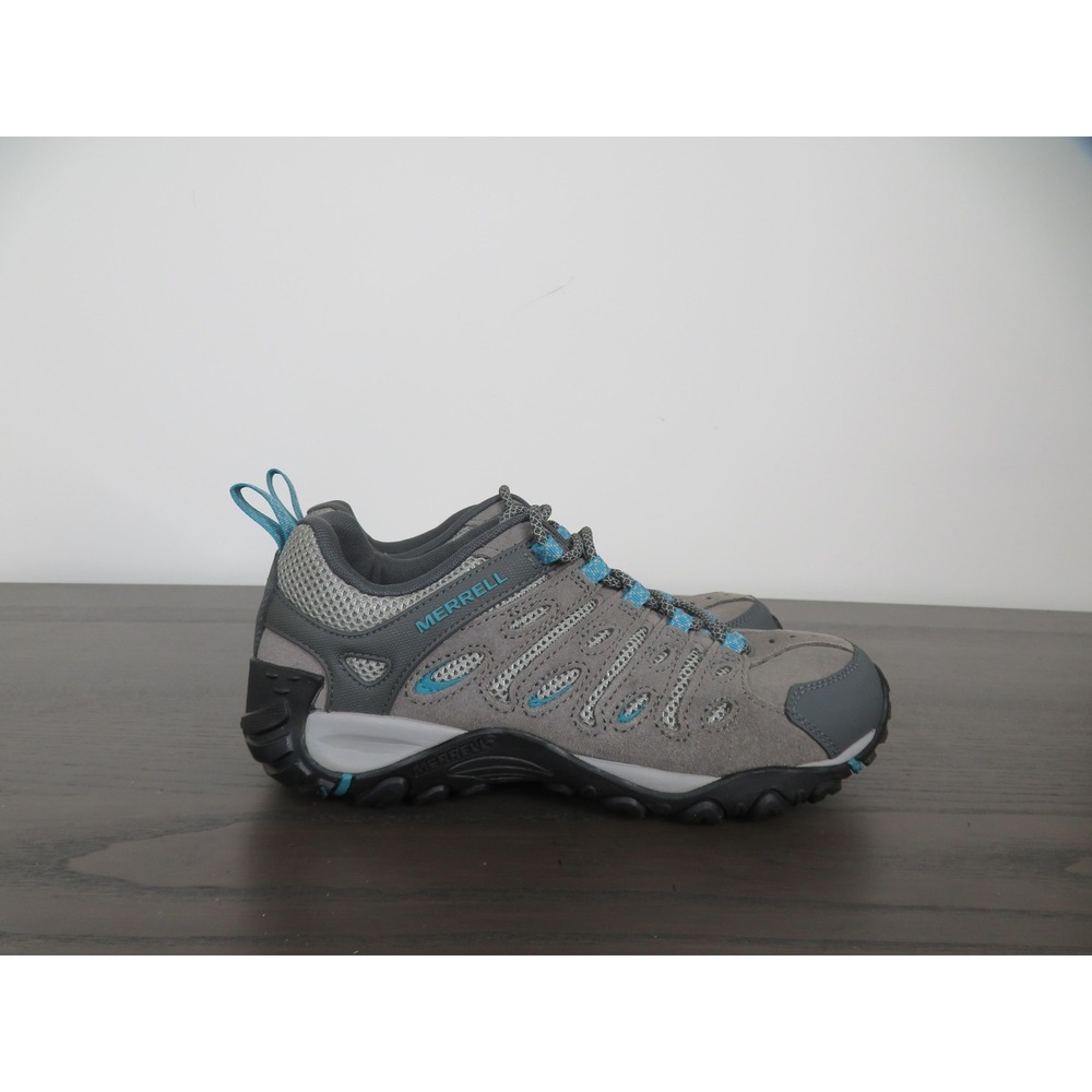 Merrell Crosslander 2 Shoes Womens 9 Gray Suede Mesh Hiking Sneakers J599562